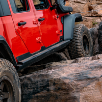 ARB steel rock sliders protecting Bronco lower sill