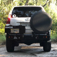 Toyota-Prado-150-Steel-Rear-Bar-with-Spare-Tire-Carrier