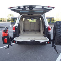 Dobinsons dual swing out rear bumper construction