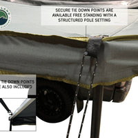 Overland Vehicle Systems - Nomadic 270 LT Awning - Driver Side - Dark Gray Cover w/ Black Cover