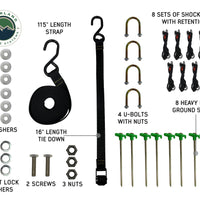 Overland Vehicle Systems - Nomadic 270 LT Awning - Driver Side - Dark Gray Cover w/ Black Cover