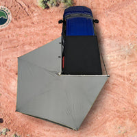 Overland Vehicle Systems - Nomadic 270 LT Awning - Driver Side - Dark Gray Cover w/ Black Cover