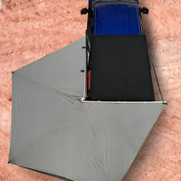 Overland Vehicle Systems - Nomadic 270 LT Awning - Driver Side - Dark Gray Cover w/ Black Cover