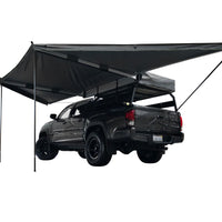 Overland Vehicle Systems - OVS Nomadic Awning 180 - Dark Gray Cover With Black Cover Universal