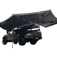 Overland Vehicle Systems - OVS Nomadic Awning 270 - Driver Side Dark Gray Cover With Black Cover Universal