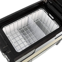 Quick-release lid and top surface of ARB ZERO fridge