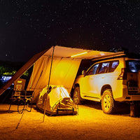 ARB Shade Awning 2500mm x 2500mm – Retractable Roof Rack Awning with LED Strip (814410)