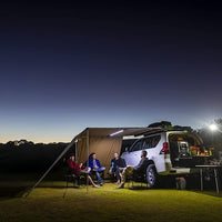 ARB Shade Awning 2500mm x 2500mm – Retractable Roof Rack Awning with LED Strip (814410)