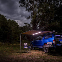 ARB Shade Awning 2500mm x 2500mm – Retractable Roof Rack Awning with LED Strip (814410)