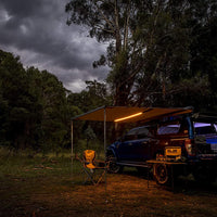 ARB Shade Awning 2500mm x 2500mm – Retractable Roof Rack Awning with LED Strip (814410)