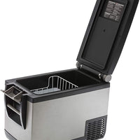 Interior basket and divider inside ARB 50QT fridge freezer
