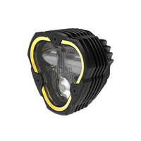 Clear and yellow fog lights