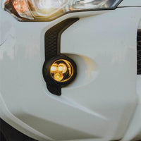 Clear and yellow fog lights
