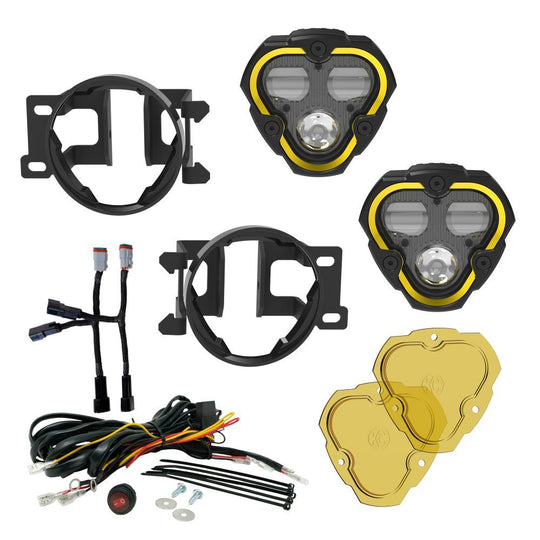 KC HiLiTES - Flex Era 3 Dual Mode SAE Fog Lights - 2-Light Master Kit - Toyota Tacoma/4Runner/Tundra
