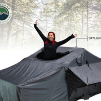 Overland Vehicle Systems - OVS Nomadic 2 Extended Roof Top Tent - Dark Gray Base w/ Green Rain Fly