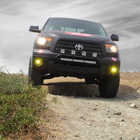 Amber fog lights truck