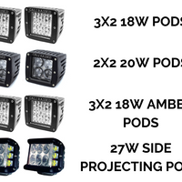 Cali Raised LED - Low Profile LED Ditch Light Brackets Kits Lexus GX 460 2010-2021