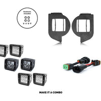 Cali Raised LED - LED Fog Light Pod Replacement Brackets Kit Toyota 4Runner 2014-2022