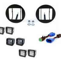 Cali Raised LED - LED Fog Light Pod Replacement Brackets Kit Toyota Tacoma 2005-2011