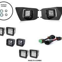 Cali Raised LED - LED Fog Light Pod Replacement Brackets Kit Toyota Tacoma 2012-2015