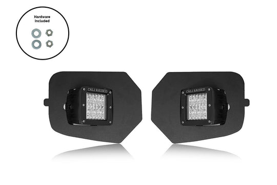 Cali Raised LED - LED Fog Light Pod Replacement Brackets Kit Toyota Tacoma 2016-2021