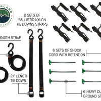 Overland Vehicle Systems - OVS Nomadic Awning 270 - Driver Side Dark Gray Cover With Black Cover Universal