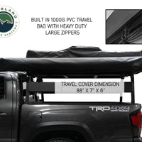Overland Vehicle Systems - OVS Nomadic Awning 180 - Dark Gray Cover With Black Cover Universal