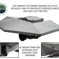 Overland Vehicle Systems - OVS Nomadic Awning 270 - Driver Side Dark Gray Cover With Black Cover Universal