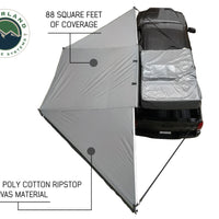 Overland Vehicle Systems - OVS Nomadic Awning 180 - Dark Gray Cover With Black Cover Universal