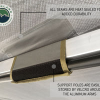 Overland Vehicle Systems - OVS Nomadic Awning 270 - Passenger Side Dark Gray Cover With Black Cover Universal
