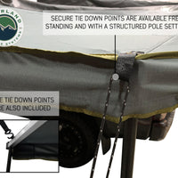 Overland Vehicle Systems - OVS Nomadic Awning 270 - Passenger Side Dark Gray Cover With Black Cover Universal