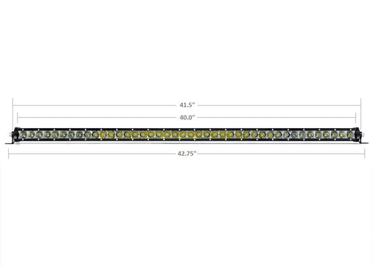 Cali Raised LED - 40" Cut-Out Prinsu Roof Rack Slim LED Light Bar Bracket Kit