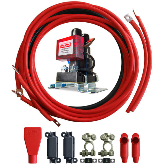 REDARC - Smart Start Battery Isolator and 12V Wiring Kit - SBI12KIT