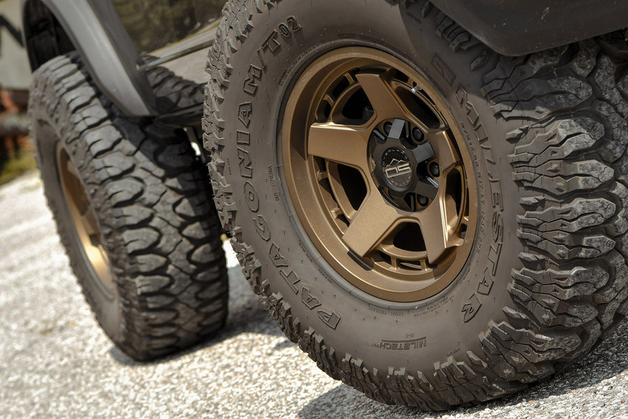 Overland Sector Atlas 17x9 +0 5x120/5x127mm 73.1mm Satin Textured Bronze