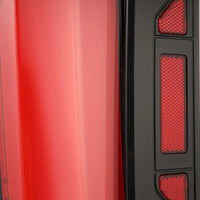 AlphaRex (NOVA-Series) 2022-2024 Toyota Tundra Prismatic LED Tail Lights - Black Red
