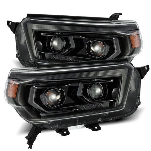 AlphaRex (PRO-Series) 2010-2013 Toyota 4Runner Halogen Projector Headlights - Alpha-Black