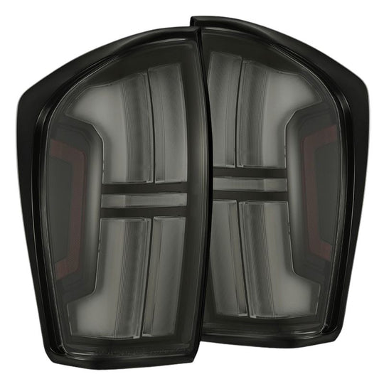AlphaRex (NOVA-Series) 2016-2023 Toyota Tacoma Prismatic LED Tail Lights - Alpha-Black