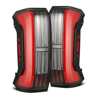 AlphaRex (NOVA-Series) 2022-2024 Toyota Tundra Prismatic LED Tail Lights - Black Red
