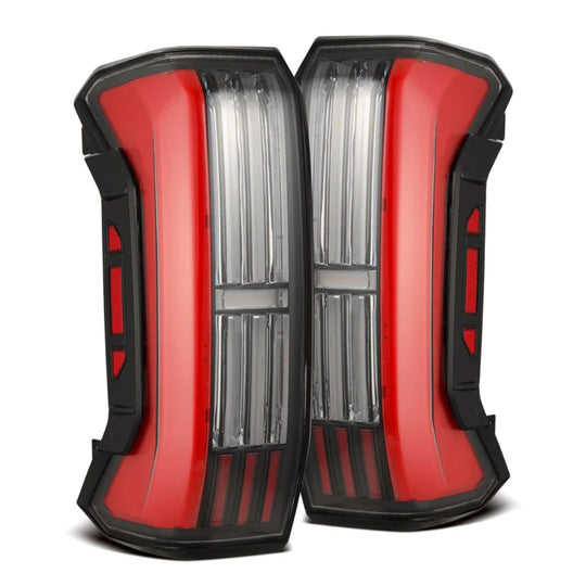 AlphaRex (NOVA-Series) 2022-2024 Toyota Tundra Prismatic LED Tail Lights - Black Red