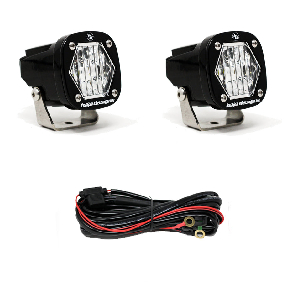 Baja Designs - S1 Black LED Auxiliary Light Pod Pair - Universal