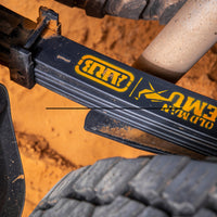 

Black powder-coated Old Man Emu leaf spring