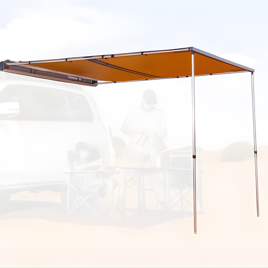 ARB Touring Aluminum Awning with LED Light Kit 2500mm x 2500mm – Black Hard Case (814412A)