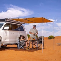 ARB Shade Awning 2500mm x 2500mm – Retractable Roof Rack Awning with LED Strip (814410)