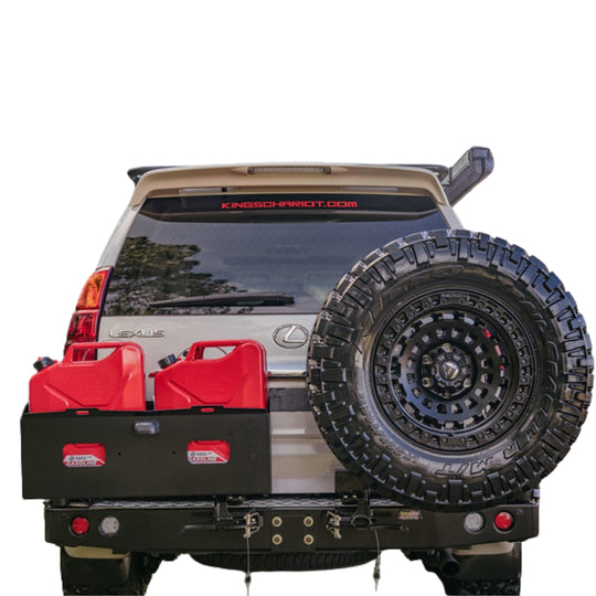 Dobinsons Dual Swing Out Rear Bumper for Toyota Prado 120 & Lexus GX470 – BW80-4121 | Tire & Jerry Can Carrier