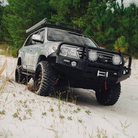 

Land Cruiser 200 deluxe bull bar with integrated fog lights