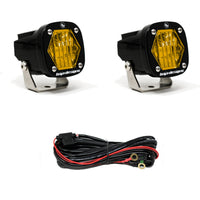 Baja Designs - S1 Black LED Auxiliary Light Pod Pair - Universal