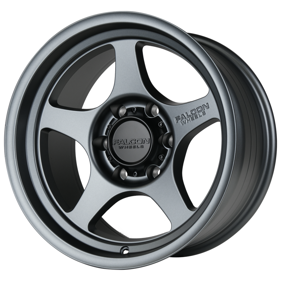 Falcon Wheels T2 - Matte Gunmetal 17x9 Wheels – 4WD CREW | Off-road ...
