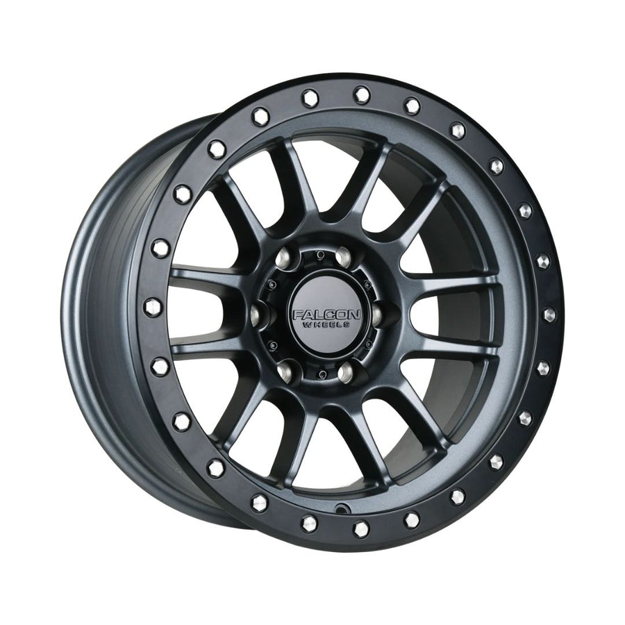 Wheel Rims Falcon Falcon Wheels T7 - Matte Gunmetal 17x9 Wheels – 4WD CREW | Off-road ...
