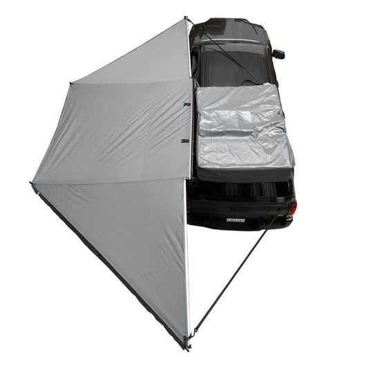 Overland Vehicle Systems - OVS Nomadic Awning 180 - Dark Gray Cover With Black Cover Universal