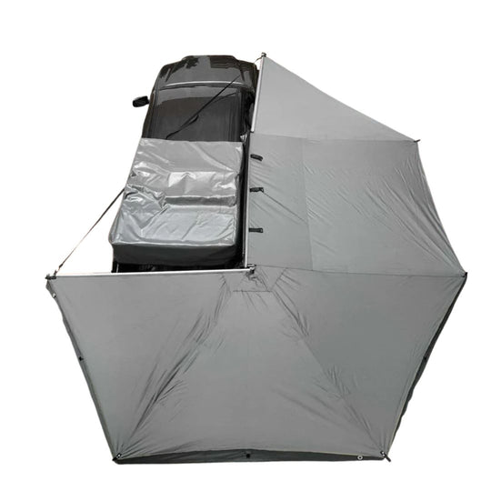 Overland Vehicle Systems - OVS Nomadic Awning 270 - Passenger Side Dark Gray Cover With Black Cover Universal